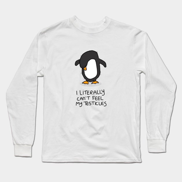 Grumpy Penguin Long Sleeve T-Shirt by grumpyanimals